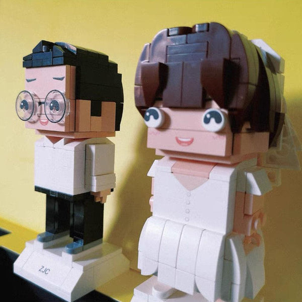 Joyeuse Saint Valentin à personnaliser - Imprimée sur Brique Lego