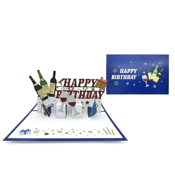 Cartes de voeux 3D Cartes de voeux d'anniversaire de joyeux